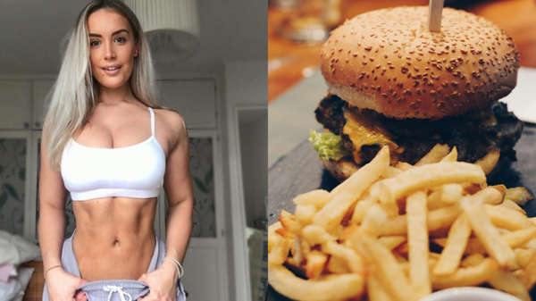 Strakke fitgirls en vette hamburgers blijken een perfecte combinatie (4)