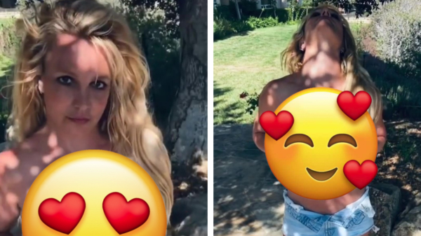 Britney showt haar pears weer in pikante video, fans maken zich zorgen
