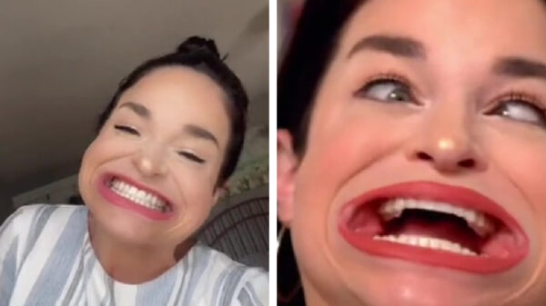 Samantha heeft volgens Guinness World Records de allergrootste mond ter wereld