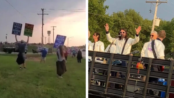 Foo Fighters trollen Westboro Baptist Church met heerlijk driveby-concert
