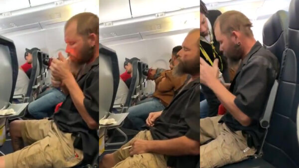 Als je zo van de kaart bent dat je vergeet dat je in een vliegtuig zit