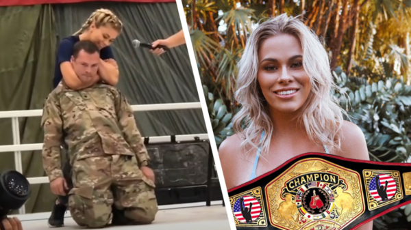 Uit de oude doos: soldaat vergeet af te tikken bij MMA'er Paige VanZant