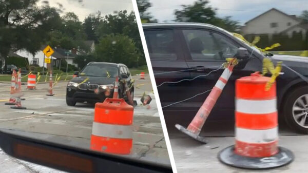 BMW-chauffeur met een belangrijke afspraak wil koste wat kost op tijd zijn