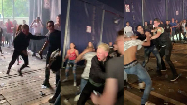 Flinke matpartij tijdens optreden van Bizzey op dancefestival Emporium in Nijmegen