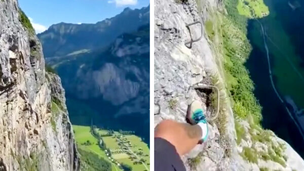 Een frisse neus halen was nog nooit zo zenuwslopend