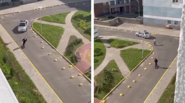 Elektrische step blijkt prima middel om mee aan de politie te ontsnappen