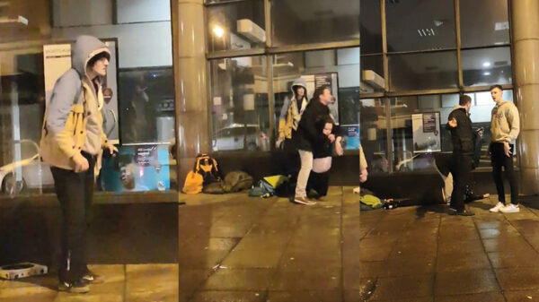 Zwerver suckerpuncht agressieve bezopen trut naar dromenland