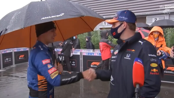 Lando Norris feliciteert Max Verstappen met zijn "unbelievable drive" in Spa