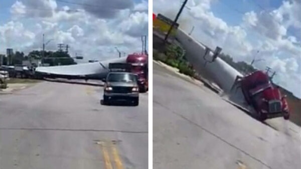 Vrachtwagen versus blad van windturbine versus trein: place your bets