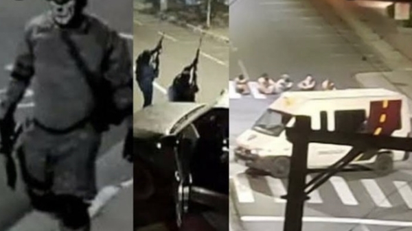 Zwaarbewapende mannen overvallen banken in Araçatuba en knopen gijzelaars op auto's