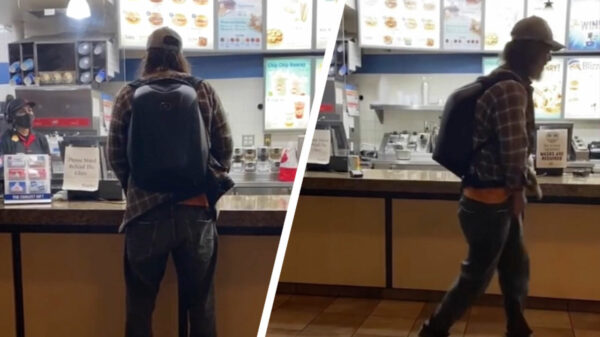 Smeerpijp weigert mondkapje te dragen en urineert uit protest over toonbank