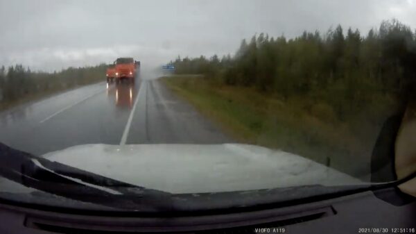 Even je veel te trage Russische collega inhalen omdat 'ie nooit opschiet