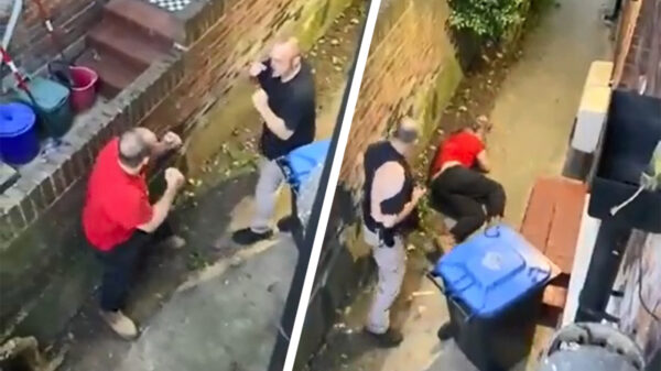 Burenruzie loopt uit op een ouderwets potje matten in de achtertuin