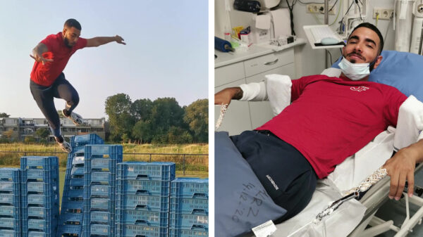 YouTuber Djaniboi probeert de Milk Crate Challenge en breekt beide polsen