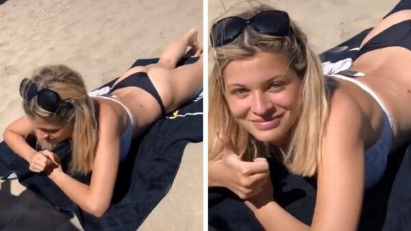 Superhandige strandhack voor de rondborstige vrouwen onder ons