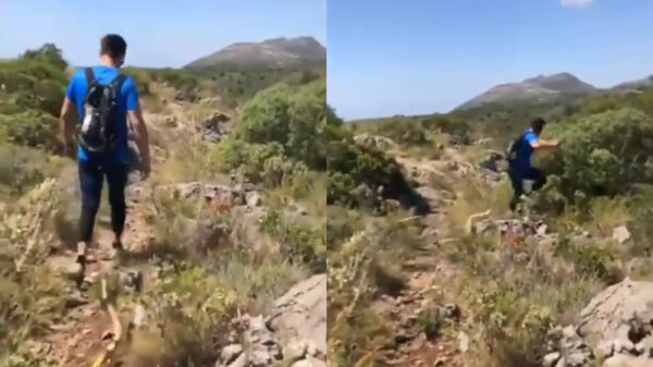 Blinde paniek na heerlijk rotgeintje met rubber slang