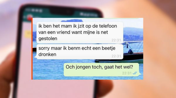 Dronken WhatsApp-oplichter probeert mama voor €3600,- op te lichten, maar dat laat moeders natuurlijk niet toe!