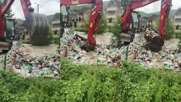 Wait for it: grote schoonmaak in rivier vanwege plastic afval
