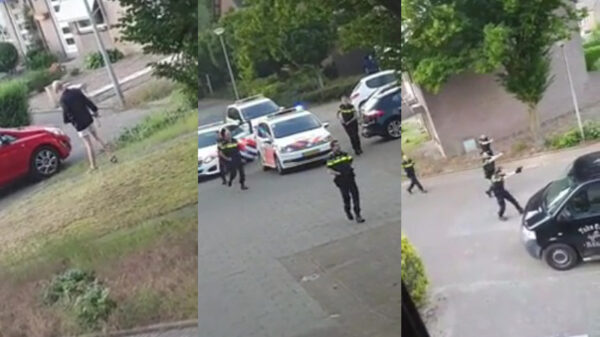 Politie lost waarschuwingsschoten vanwege Limburgse messentrekker in Baexem