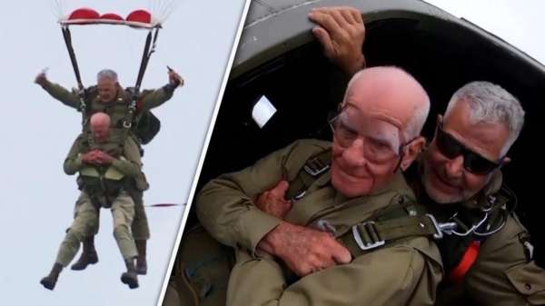 97-jarige veteraan gaat ter ere van D-Day nog één keer parachutespringen in Normandië