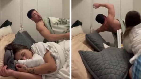 Grapjas haalt de exorcist-prank met zijn vriendin uit