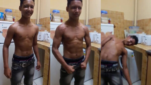 Yo, check mijn spieren dan!