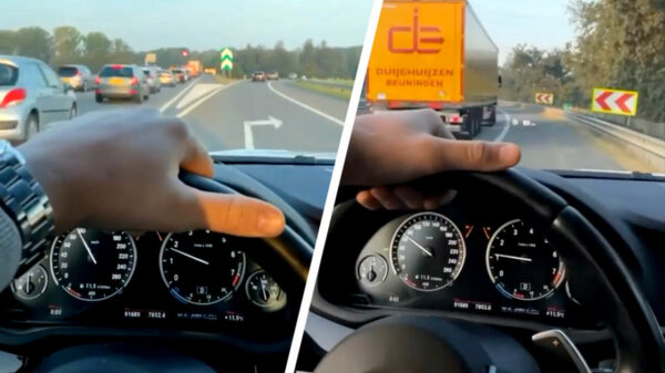 Je gaat toch niet met je dikke BMW in de file staan? Pak gewoon de vluchtstrook!