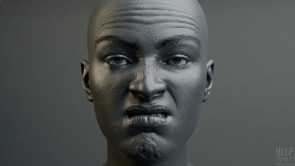 Grafisch ontwerper Chris Jones maakt met Blender perfecte gezichtsuitdrukkingen na