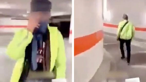 Instant karma voor een Franse tasjesdief die er vandoor wil gaan