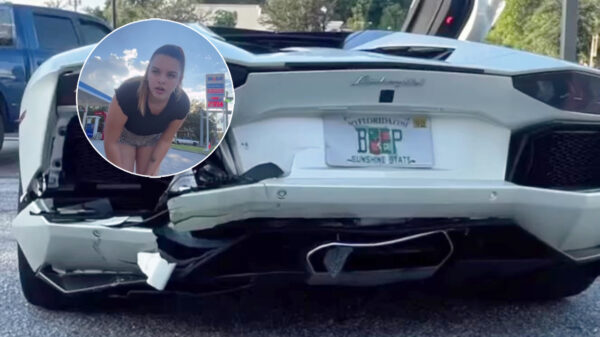 Muts ramt peperdure Lamborghini van achteren, geeft Lambobestuurder de schuld