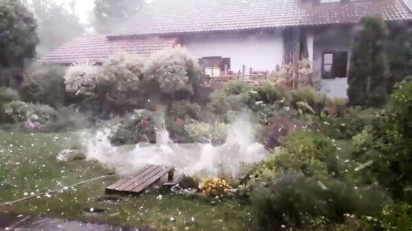 De hagelstorm des doods trok gistermiddag over München