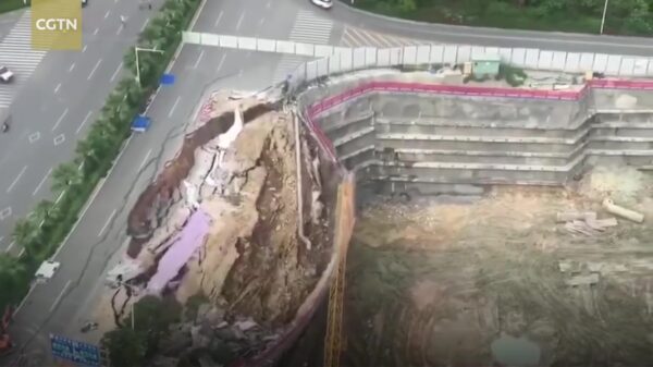Straat in China heeft er ineens geen zin meer in