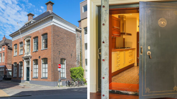 Voor slechts €650.000,- koop je dit brute bankgebouw mét keukenkluis