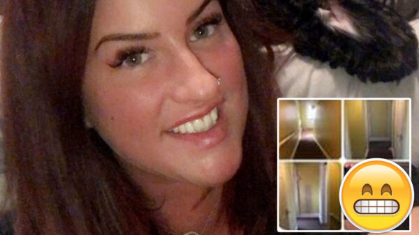 Moeders stuurt tapijtleggers per ongeluk een foto's van haar verbrande derrière