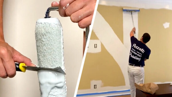 Het is keihard genieten als 'Pezzotti painting' je muur onder handen neemt