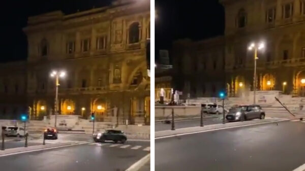 Iets te hard genomen bochtje eindigt tegen een paaltje