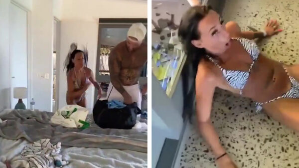 De vering van je hotelbed uittesten, zo moet het niet