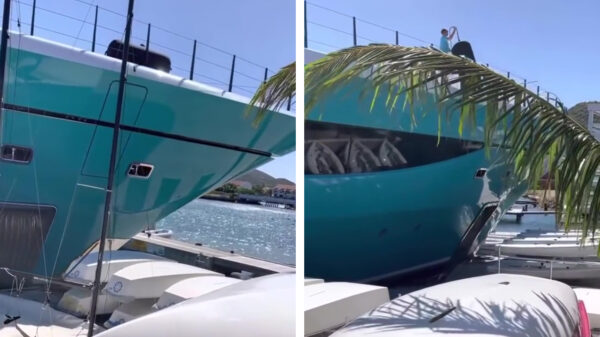 Megajacht knalt dwars door haven dankzij foutje in de software