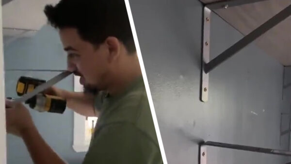 Help, mijn man hangt een schapje op