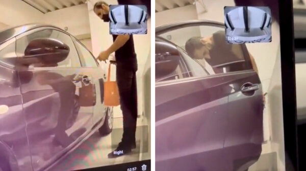 Oh sorry, raakte ik nou per ongeluk je autootje tijdens het instappen?