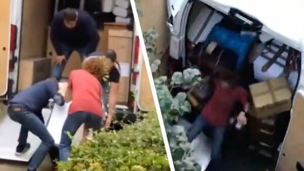 Tip van de dag: gebruik altijd je handrem als je aan het verhuizen bent