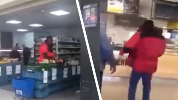 Messenzwaaier gaat volledig door het lint in Winkelcentrum Zuid in Enschede