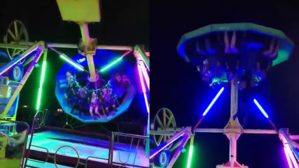 Vrouw valt uit kermisattractie nadat de veiligheidsbeugel het begeeft