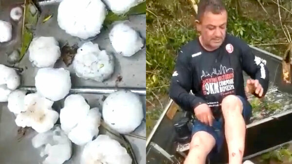 Pittig hagelbuitje in Brazilië staat gelijk aan een aanslag op je leven