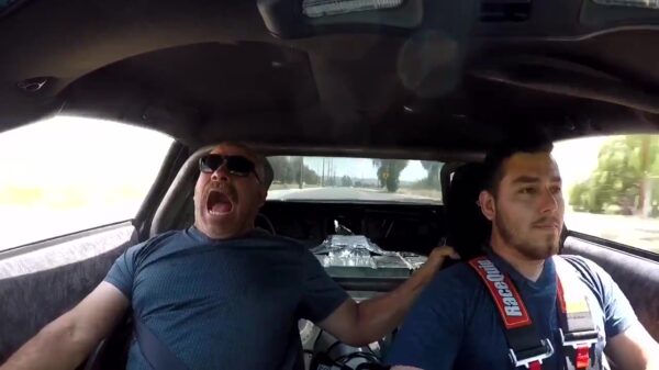 Vader maakt voor het eerst kennis met lachgas-injectie