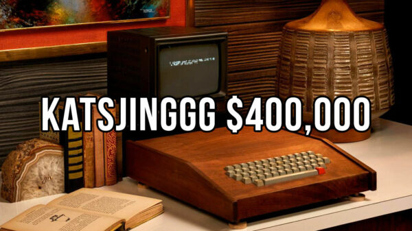 Zeldzame Apple 1-computer van Jobs en Wozniak brengt $400.000 op bij veiling