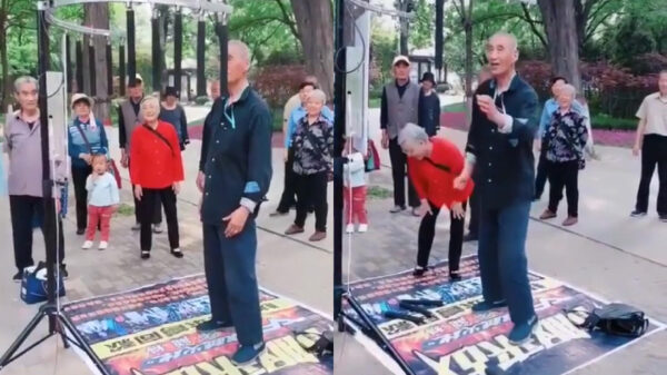 Opa's reflexen zijn niet meer wat ze ooit waren