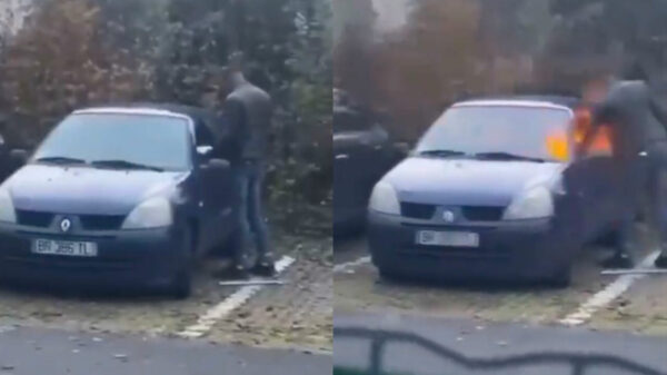 Note to self: dit is niet hoe je een auto in de hens zet. Steekvlam alert!