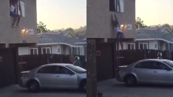 Nee, deze vrouw is nog lang geen Spiderwoman