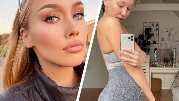 23-jarige Deense influencer Josephine Livin laat zien dat social media nep is